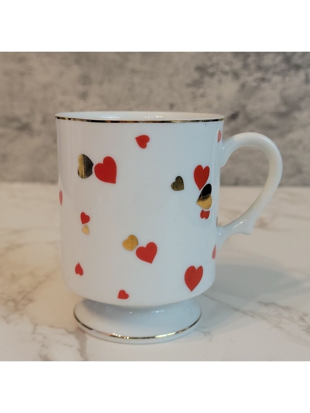 Rare Lefton 1993 Valentines Day Hearts coffee Mug